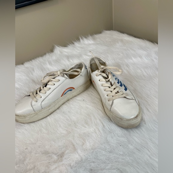 Soludos Ibiza Stay Cool Embroidered Sunrise Rainbow Sneakers 9 - Picture 13 of 13